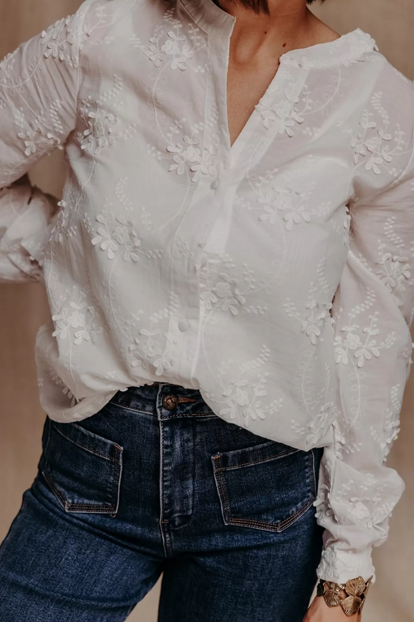 Cheap Chemise KAKI Chemise, Blouse, Tunique